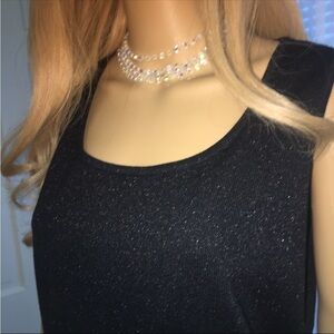 ST. JOHN Black Sparkling Shell